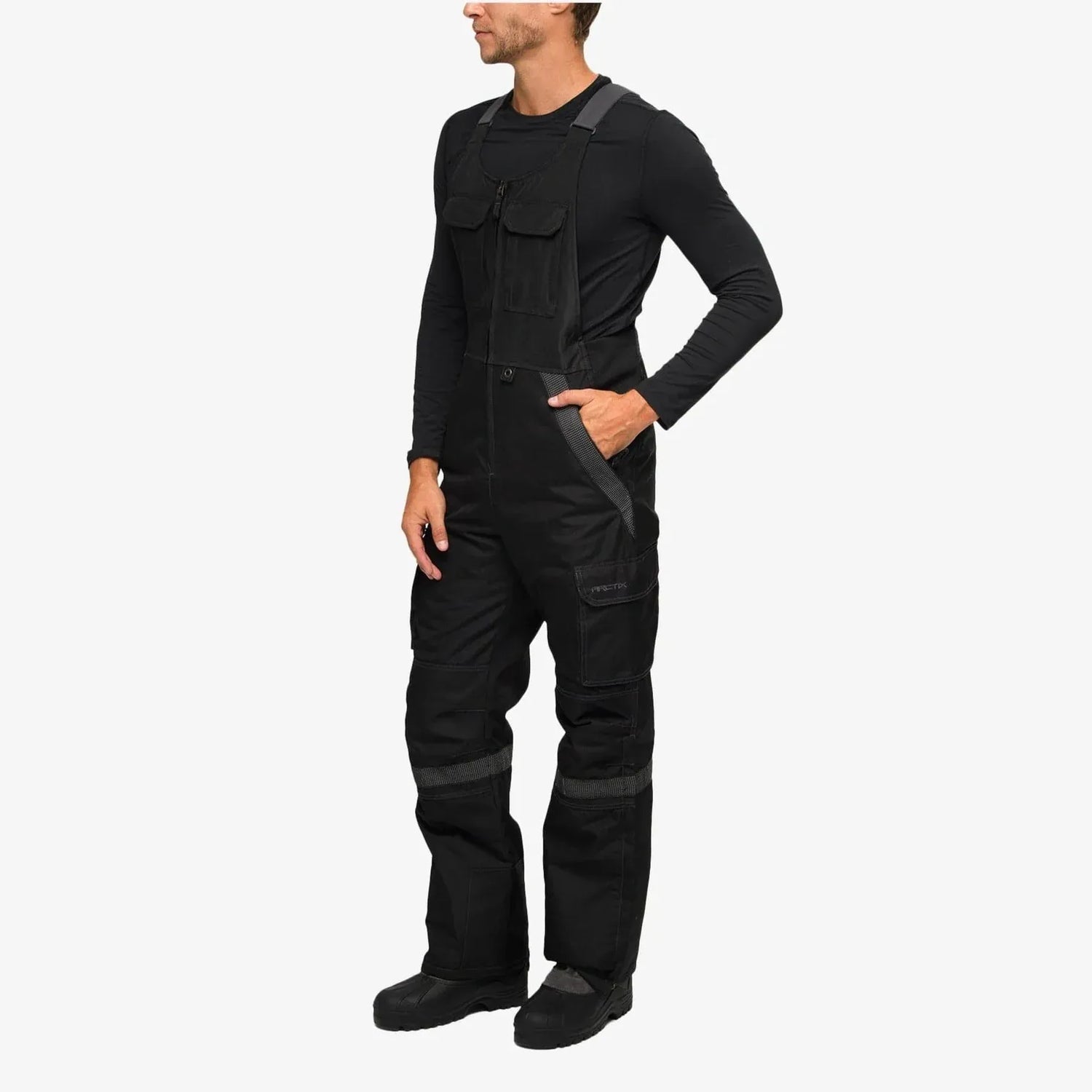 NEW Arctix Mens Tundra Insulated Bibs Overalls Black 32