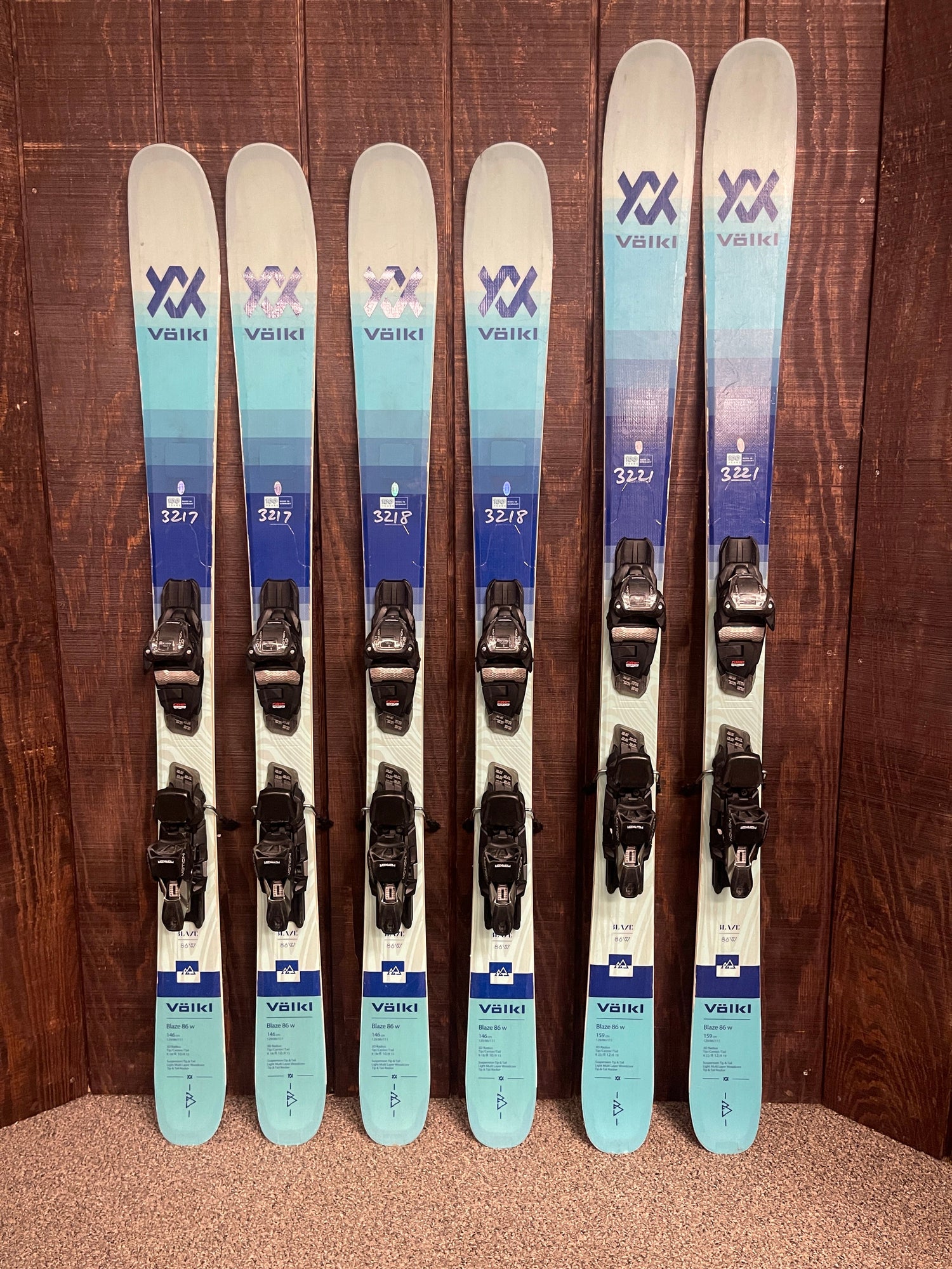 2023 Volkl Blaze 94 W Skis + Squire 11 Bindings
