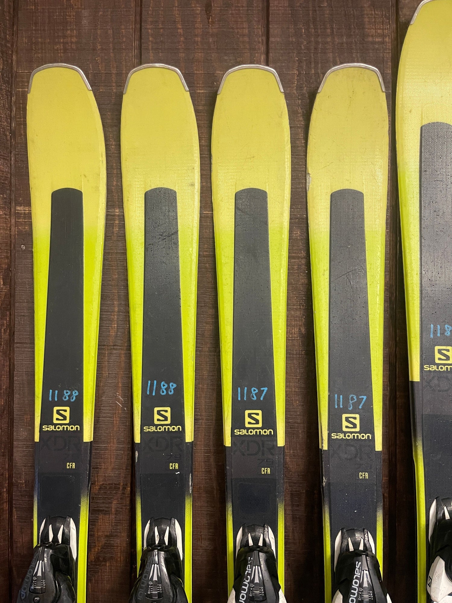 Used Salomon XDR 79 Skis + Mercury 10 Demo Bindings