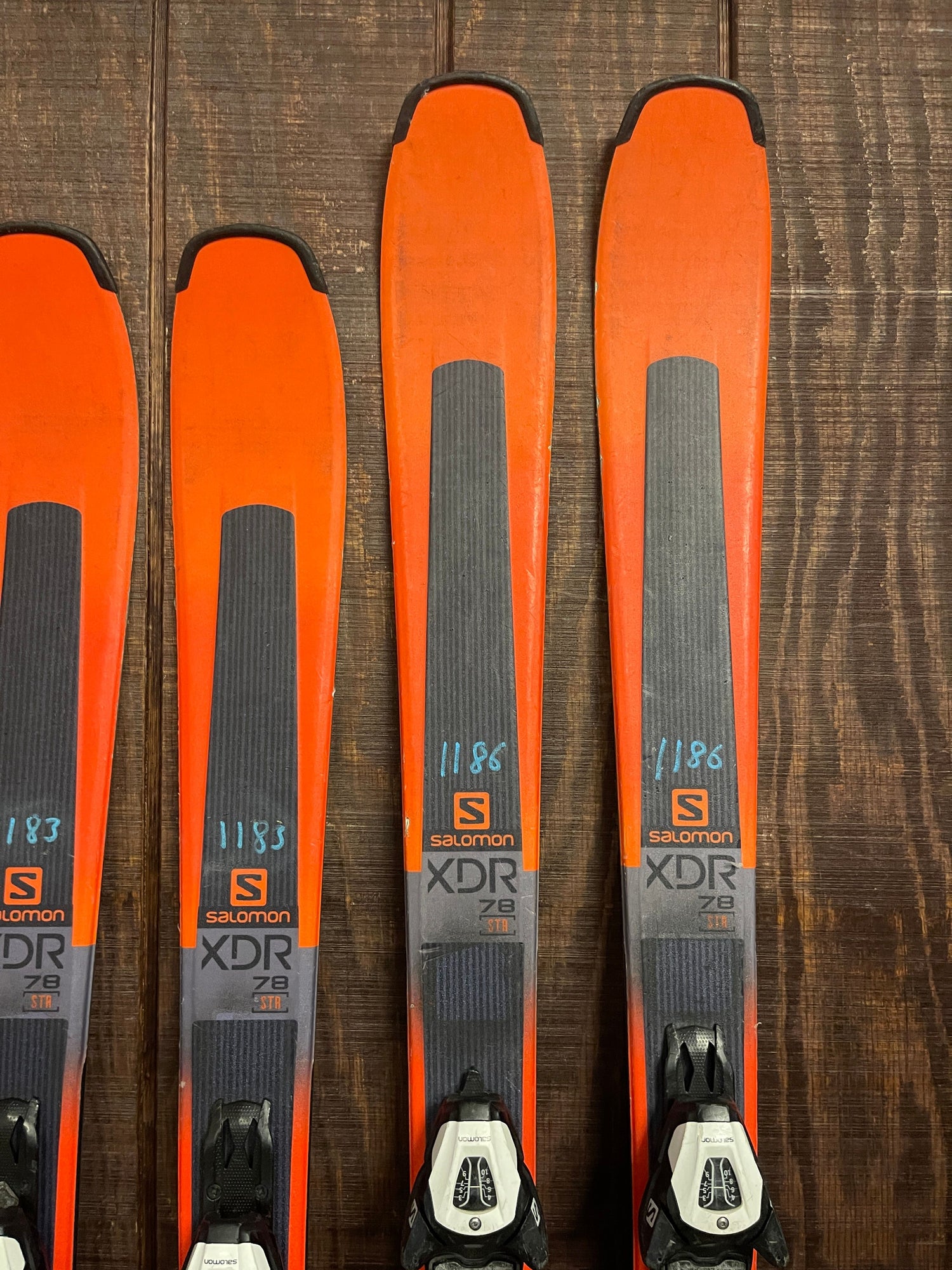 Used Salomon XDR 78 Skis + L10 Demo Bindings