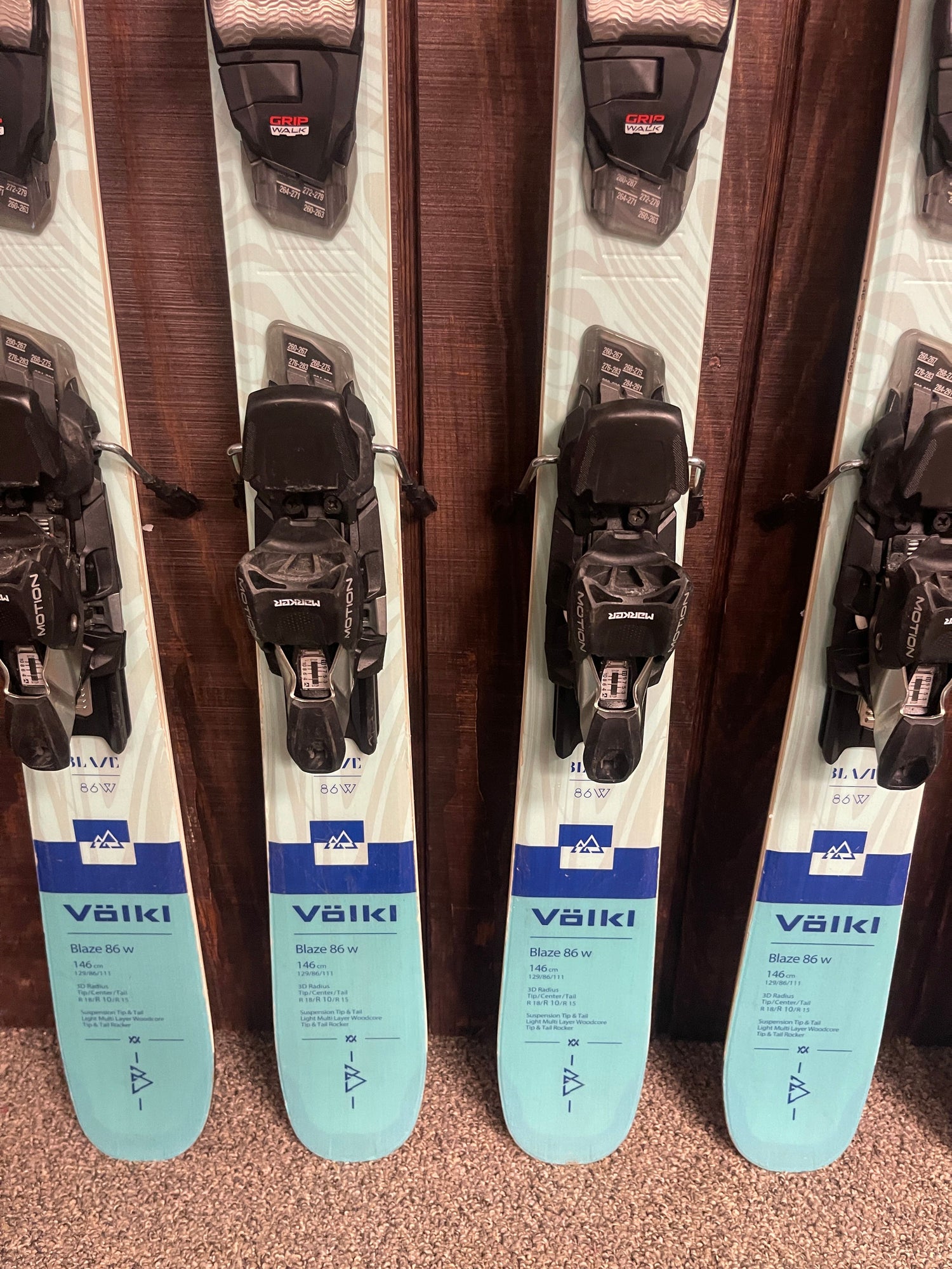2023 Volkl Blaze 94 W Skis + Squire 11 Bindings