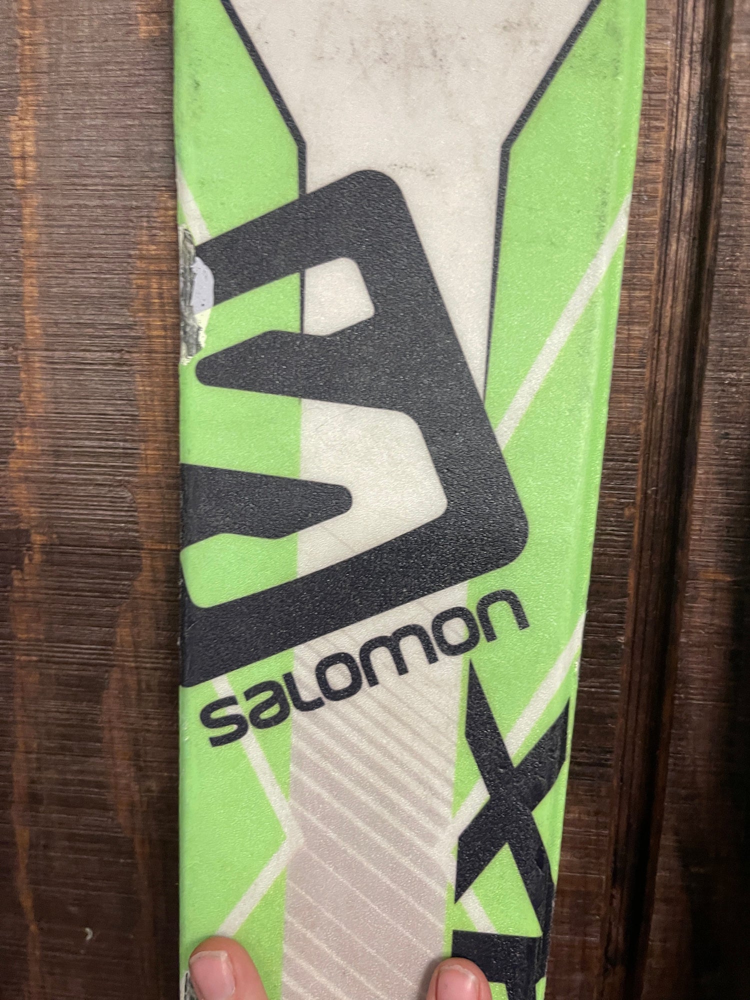 Used Salomon Short Max Skis + L10 Bindings, 120cm