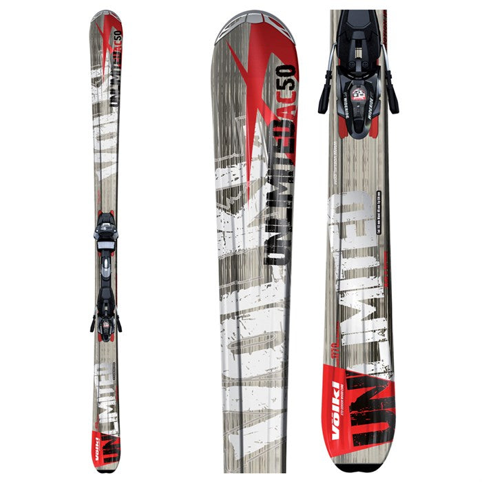 Volkl Unlimited AC50 Skis + Marker Wide Ride Bindings - Used