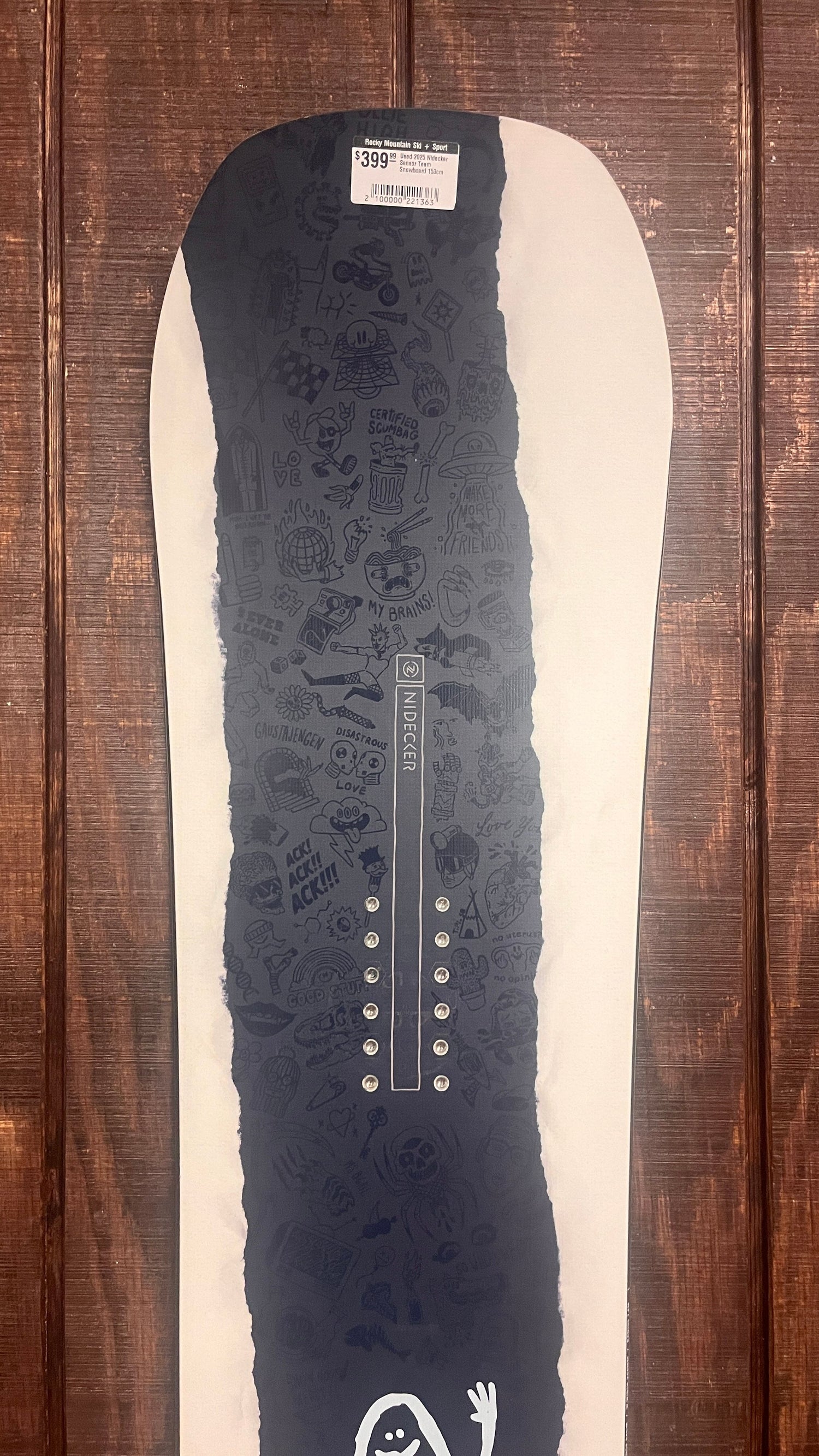 Used 2025 Nidecker Sensor Team Snowboard 153cm