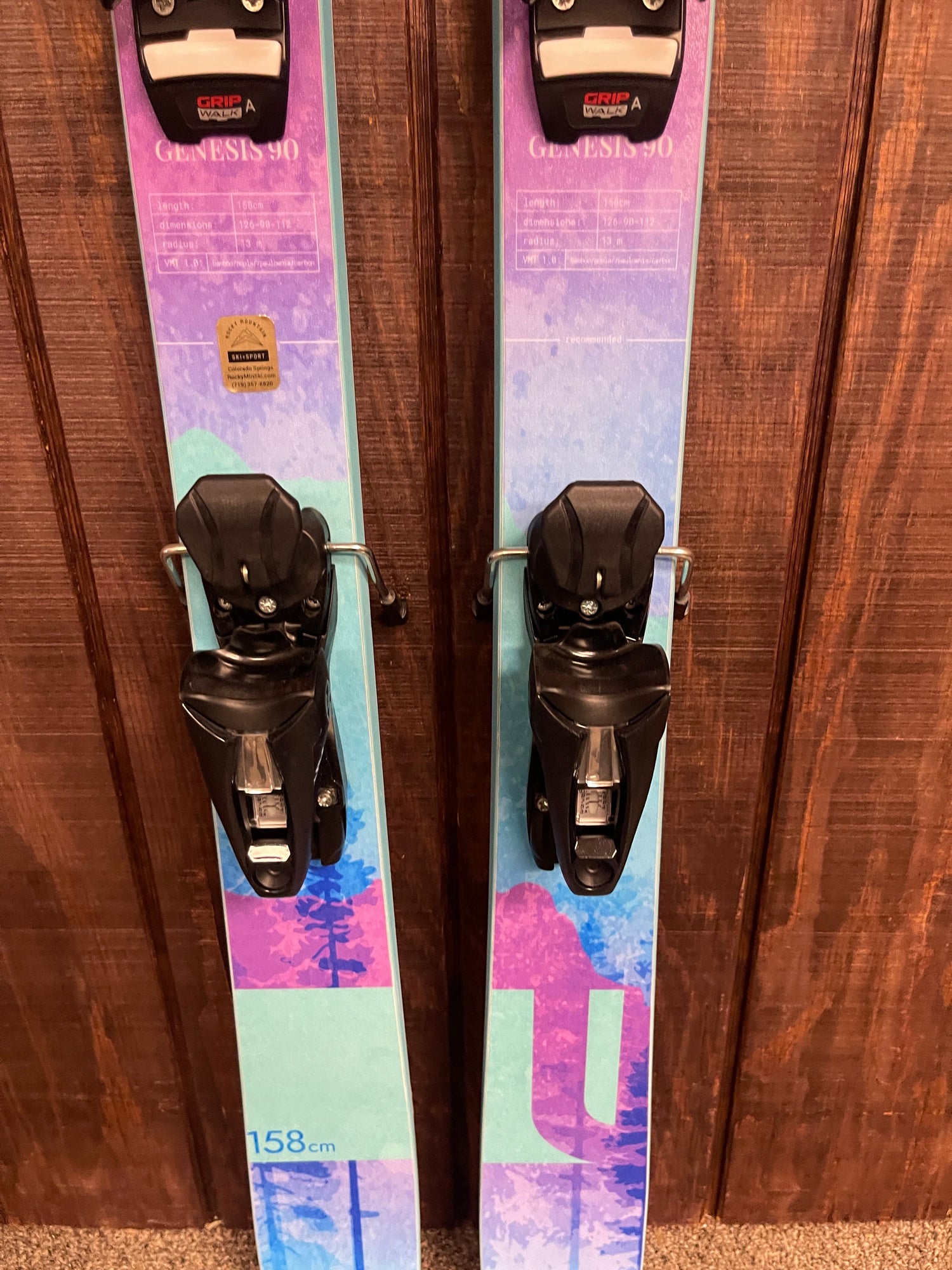 New 2023 Liberty Genesis 90 Skis + Look NX11 Bindings (Boot size 23.5-26.5), 158cm