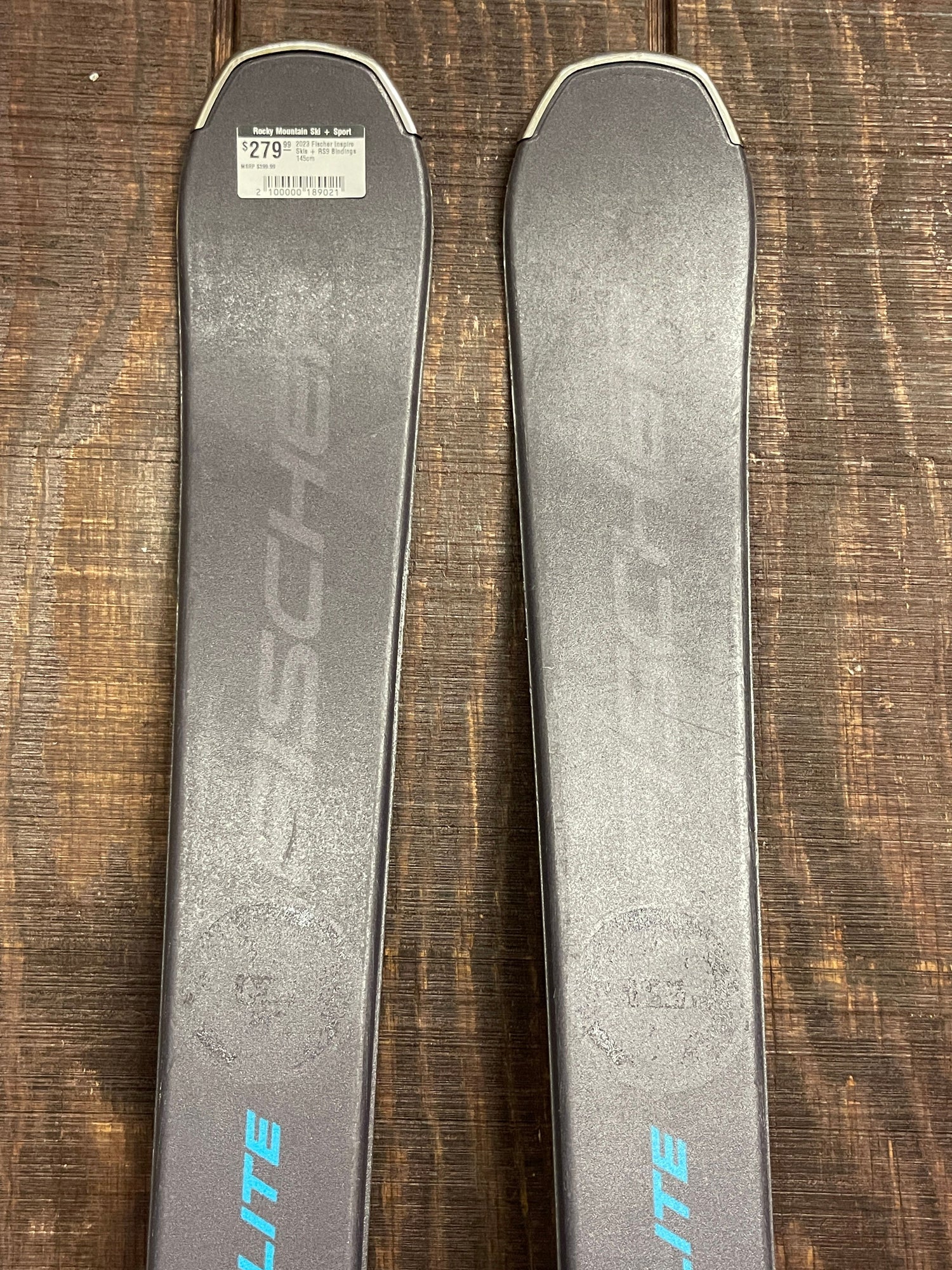 Used 2023 Fischer Inspire Skis + RS9 GripWalk Bindings