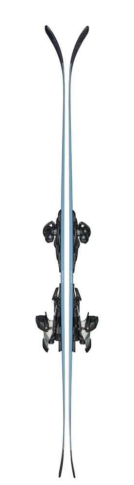 side shot of 2027 black pearl 88 skis