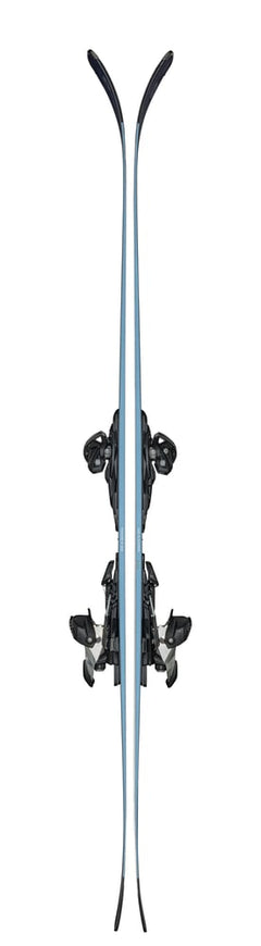 side shot of 2027 black pearl 88 skis