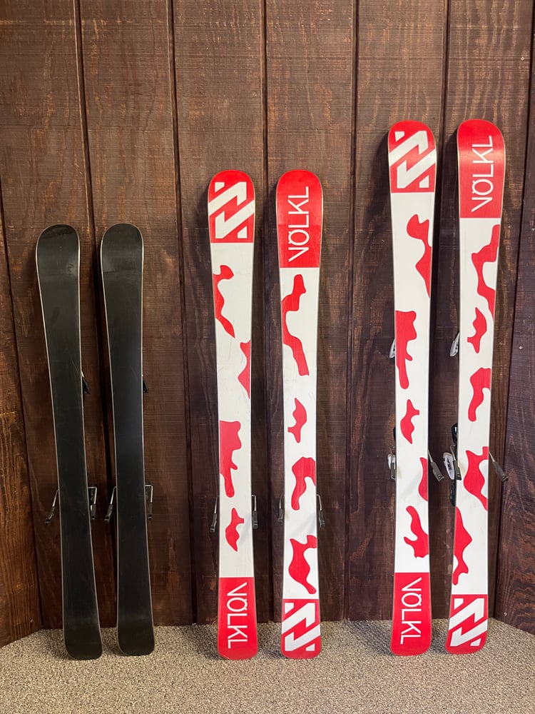 Volkl Ledge Twin Tip Kids Ski w/Bindings - USED