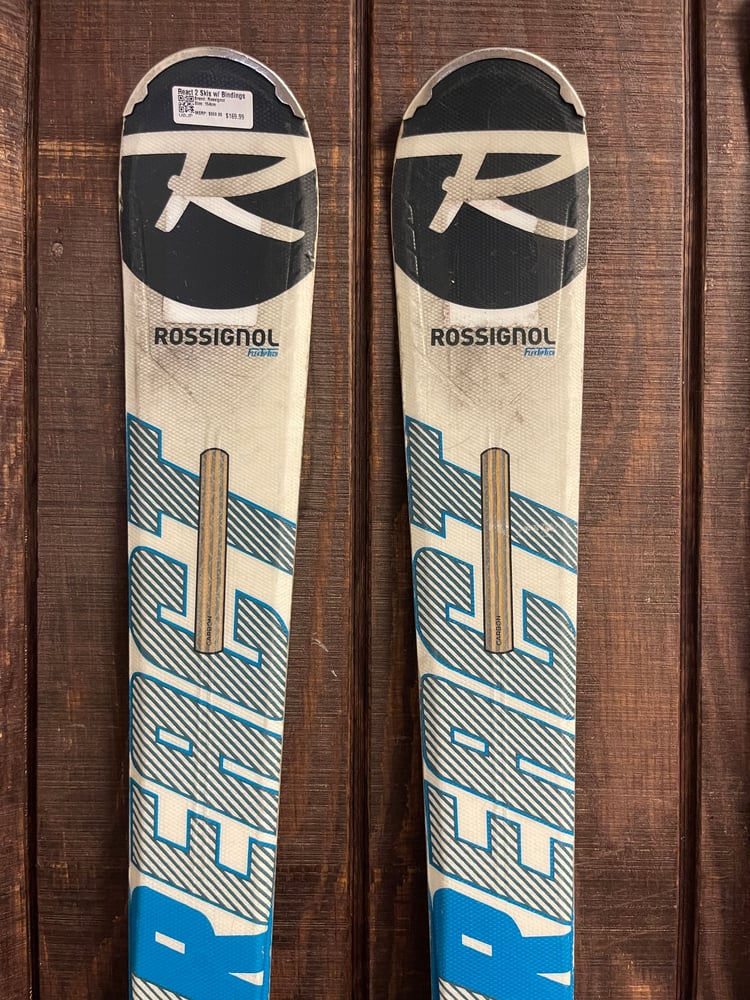 2021 Rossignol React 2 Skis w/ Bindings - USED