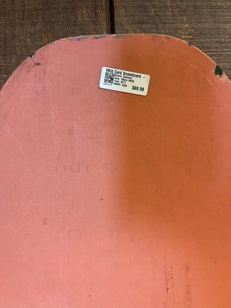 2017 Salomon Wild Card Snowboard - USED Final Sale