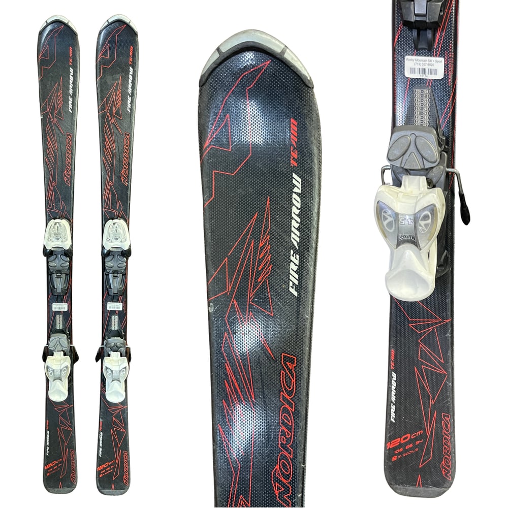 Fire Arrow Kids Skis w/ Bindings - USED