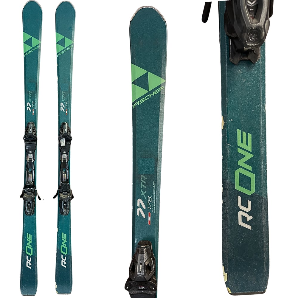 Fischer RC One 77 XTR Skis w/ Bindings - USED