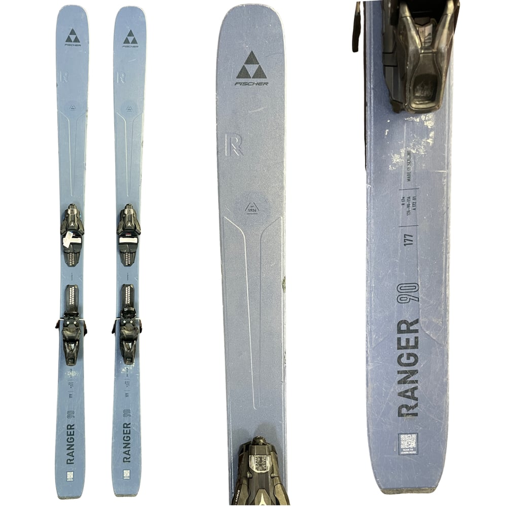 2025 Fischer Ranger 90 Skis w/Bindings - USED