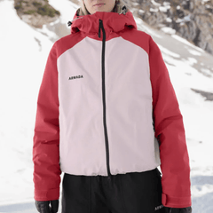 New Armada Pink Red Winter Ski Snowboard Coat