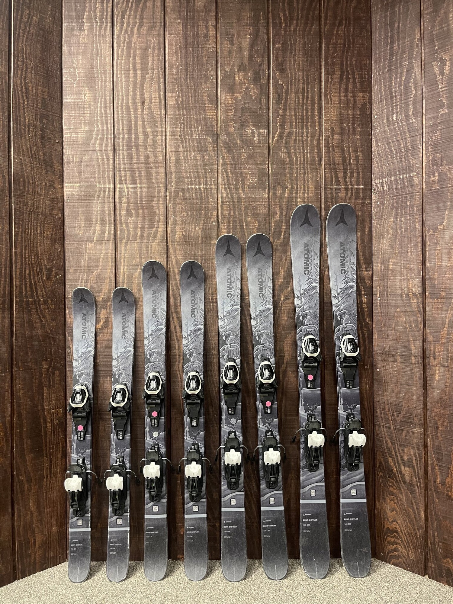 2023 Atomic Bent Chetler Mini Skis w/ Bindings - USED