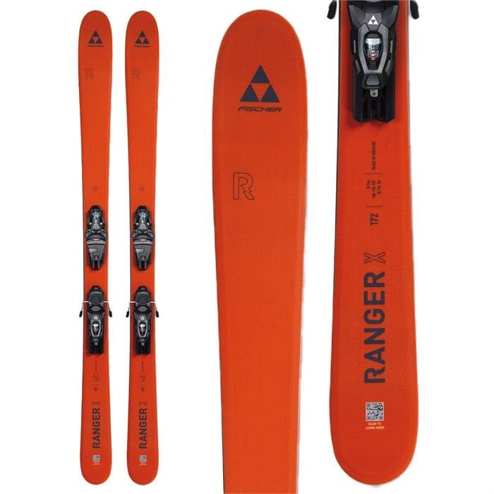 Fischer Ranger X Skis + RSW 10 PR Ski Bindings - NEW