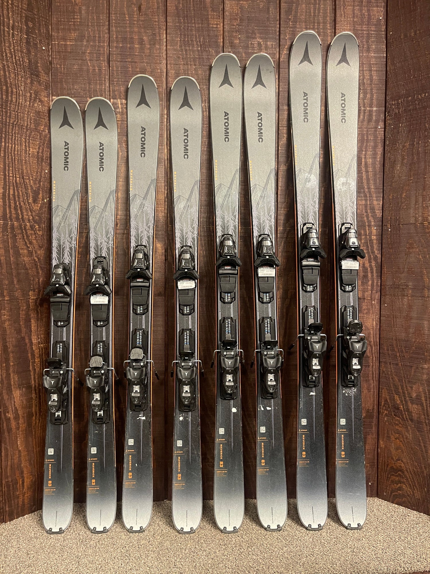 Atomic Maverick 83 Skis w/ Bindings - USED