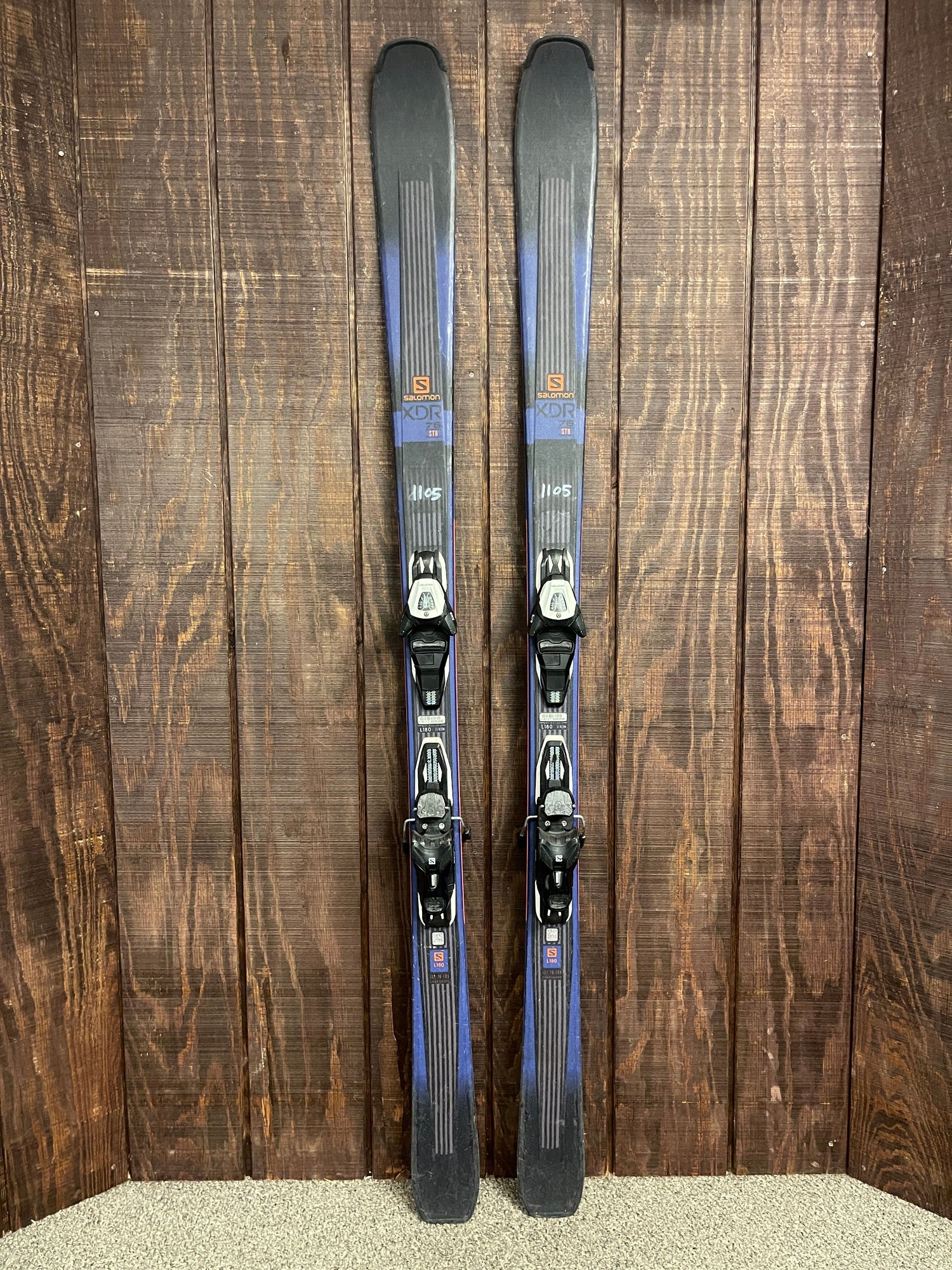2021 Salomon XDR 76 STC Skis w/ Bindings - USED