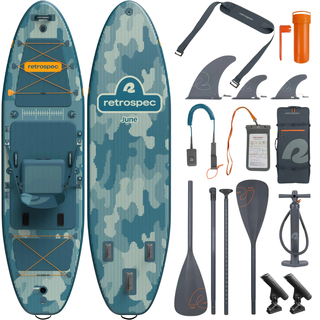 2025 Retrospec June iSUP Kayak Hybrid Inflatable Paddleboard - 11'6'' - NEW