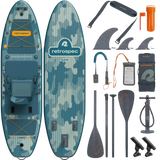 2025 Retrospec June iSUP Kayak Hybrid Inflatable Paddleboard - 11'6'' - NEW