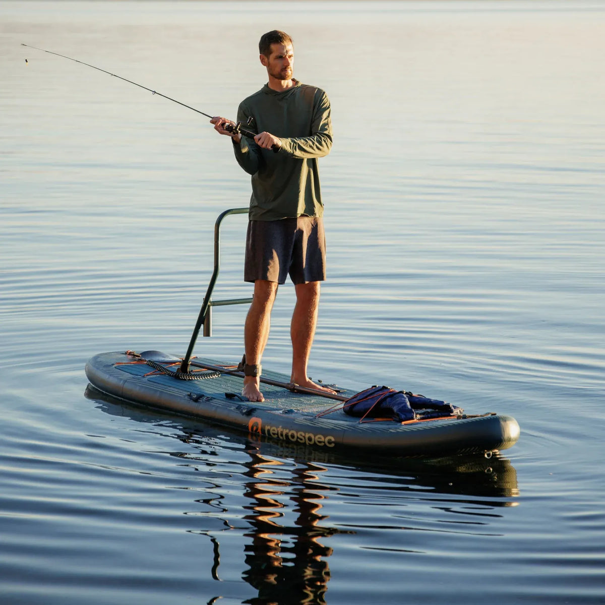 Retrospec June iSUP Kayak Hybrid Inflatable Paddleboard - 11'6'' - River Rock