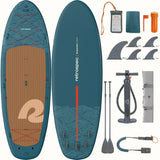 Retrospec Weekender Crew iSUP Paddle Board - Aegean Tide 12"