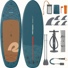 Retrospec Weekender Crew iSUP Paddle Board - Aegean Tide 12"