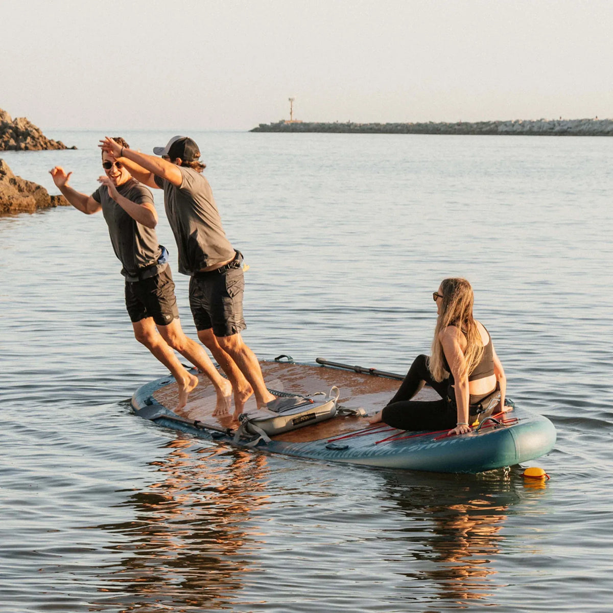 Retrospec Weekender Crew iSUP Paddle Board - Aegean Tide 12