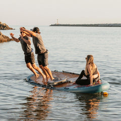 Retrospec Weekender Crew iSUP Paddle Board - Aegean Tide 12"
