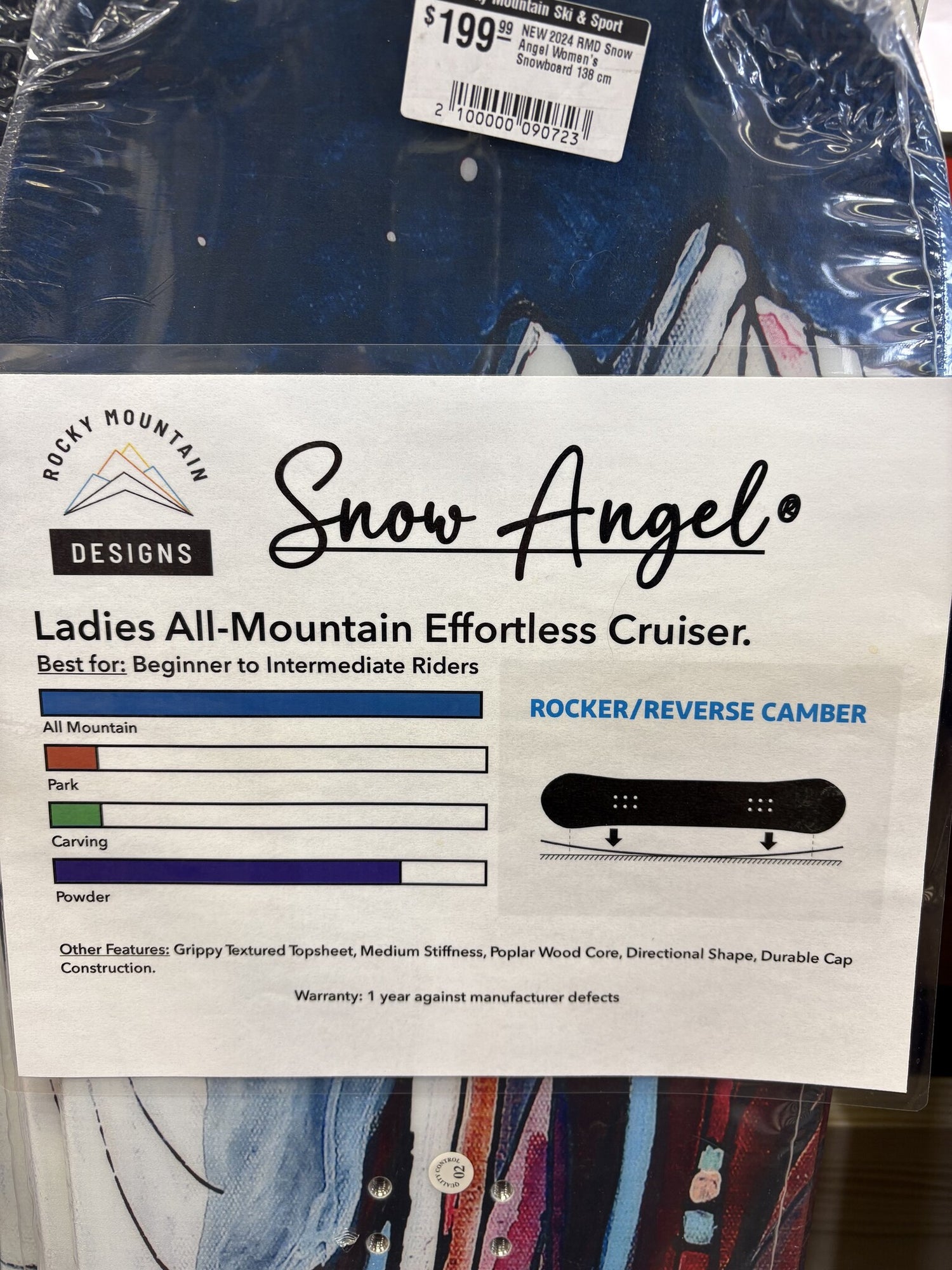 2025 Rocky Mountain Designs Snow Angel Women's Snowboard - NEW