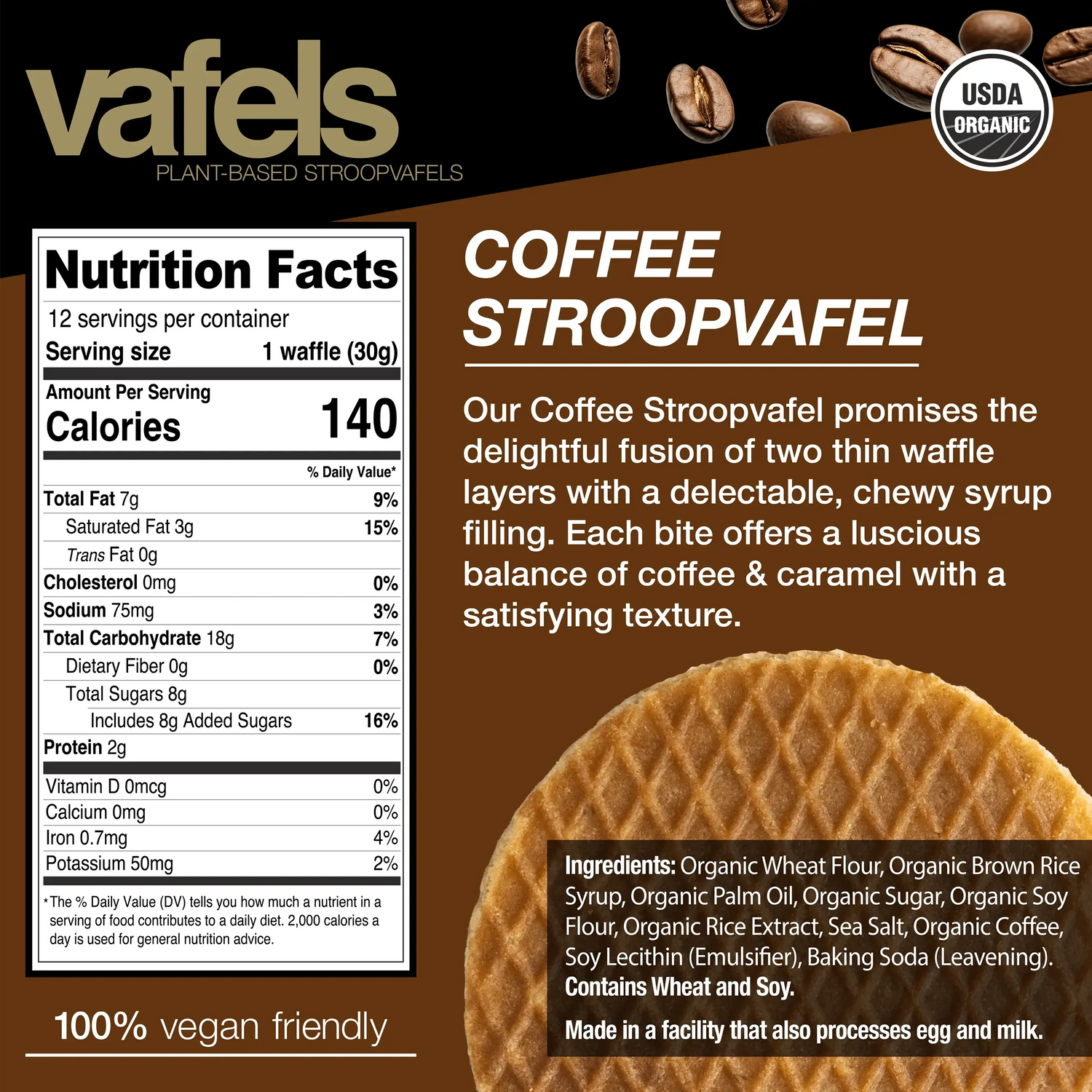 2025 Vafels Plant Based Stroopwafels - NEW