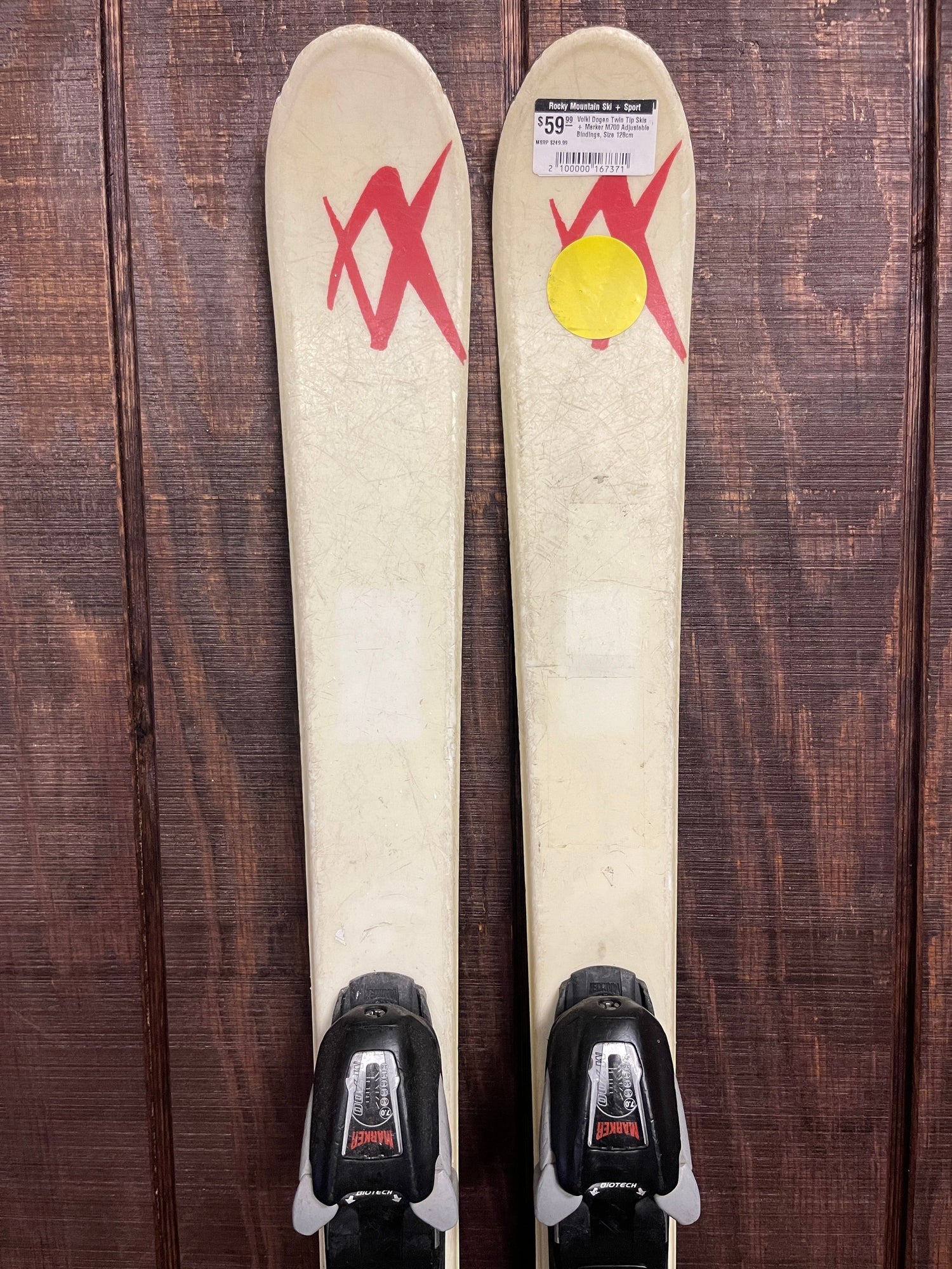 2022 Volkl Dogen Twin Tip Skis w/ Bindings - USED