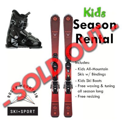 Kids season ski rental in Colorado Springs