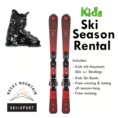 Kids ski season rental package