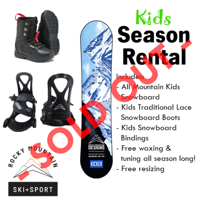 Kids-Snowboard-Season-Rental Package-Colorado-Springs-SOLD OUT Season Kids Snowboard Rental in Colorado Springs