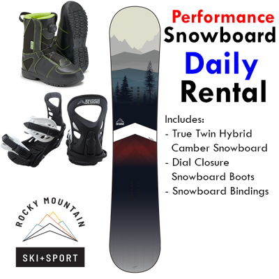 performance snowboard rental colorado springs