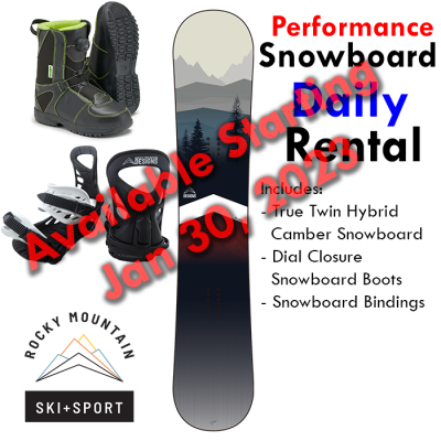 Performance-Snowboard-Daily-Rental Package-Colorado-Springs