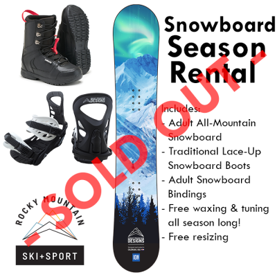 Season Snowboard Rental in Colorado Springs