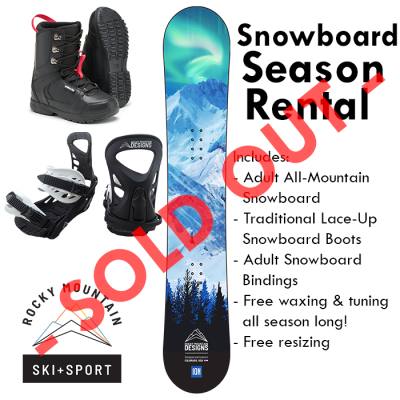 Snowboard-Season-Rental Package-Colorado-Springs-SOLD OUT Season Snowboard Rental in Colorado Springs